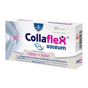 Коллафлекс, COLLAFLEX OSTEUM для суглобів з вітамінами С, D3, K2 60 капсул