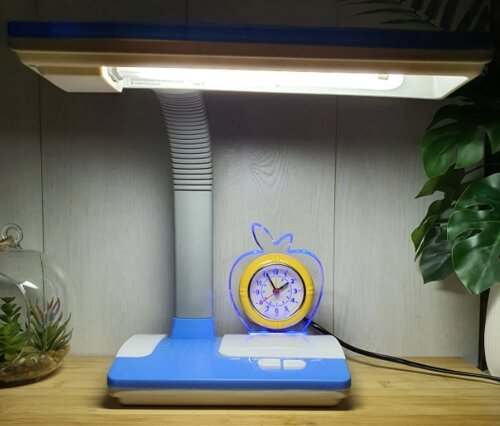 Настільна лампа Tinko 30102 Blue з годинником