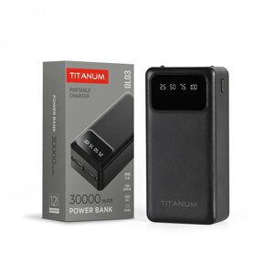 Повербанк 30000mAh TITANUM OL03 Black чорний чорний