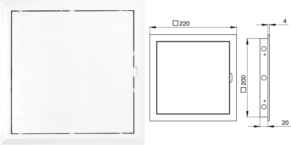 ревизионная дверь ММ 200/200