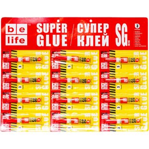 Ціанакрилатний супер клей BeLife Super Glue (секунда) 3г