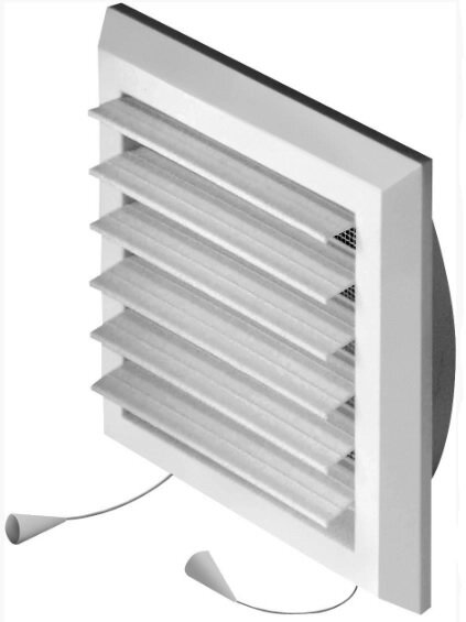 Решітка вентиляційна АВ 175 з жалюзі від компанії Світ Вентиляції - фото 1