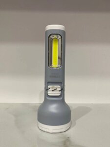 Ручний акумуляторний LED ліхтар із USB tgx 8008 1W + 1W COB ABS 1200mAh Li-Ion