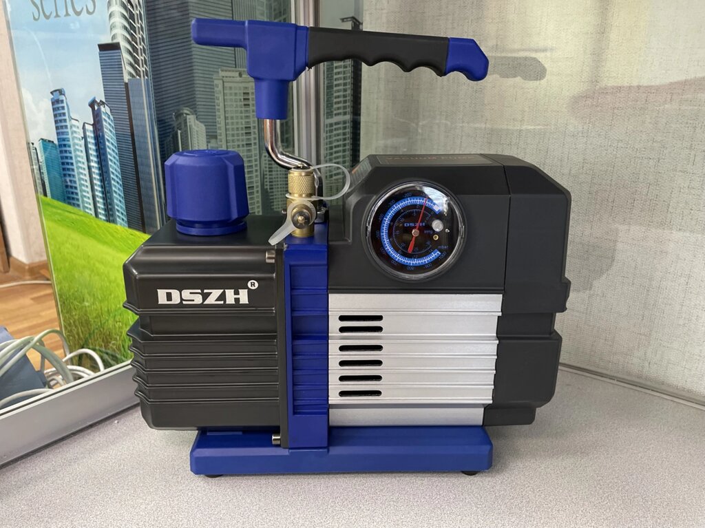 Вакуумний насос інтелект.1 ст. DSZH WK-2S (71л/хв, 1/4HP, 2Па/60мкм, 1/4"&3/8"SAE, R32,290,1234YF) від компанії ТОВ "Грін Фрост" - фото 1