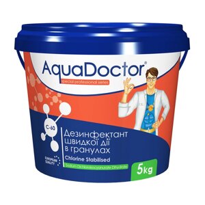 Дезінфектант на основі хлору швидкої дії AquaDoctor С60, 1кг