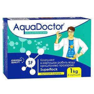 Флокулянт Коагулююча засіб в картушах AquaDoctor Superflock 1 кг