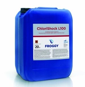 Froggy Liquid Chlor L100. Хлор рідкий для дозуючих станцій, 20 л (Гіпохлорит натрію, вміст речовини 15%