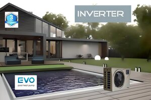 Інверторний тепловий насос для басейну Evo Inverter EP-105I, 10.4 кВт, басейн 30-50м3 (тепло/холод)