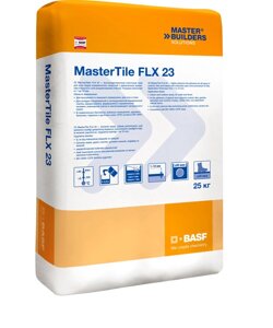 MasterTile FLX 20 (Polyflott) Grey -20 kg Цементний високопродуктивний еластичний клей для плитки, 4-15мм.