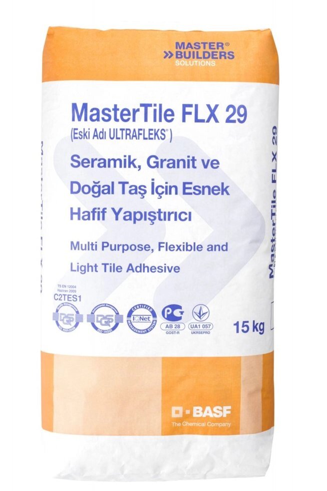 MasterTile FLX 29 (Ultrafleks) Grey 15 kg Для всіх типів підстав. Високопроізво., Швидкий набір міцності. 1-15мм. від компанії ТМ OCEAN group - фото 1