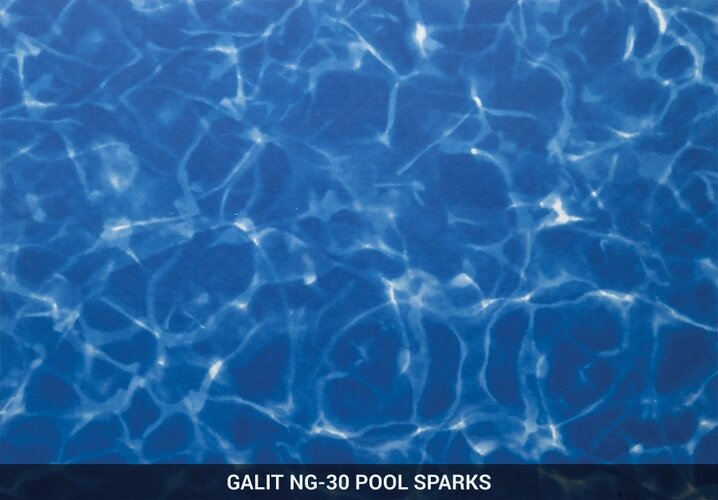 Мембрана синій мармур Pool Sparks Galit, 1.65м з лаковим покриттям, армована OgenFlex 327073444001 від компанії ТМ OCEAN group - фото 1