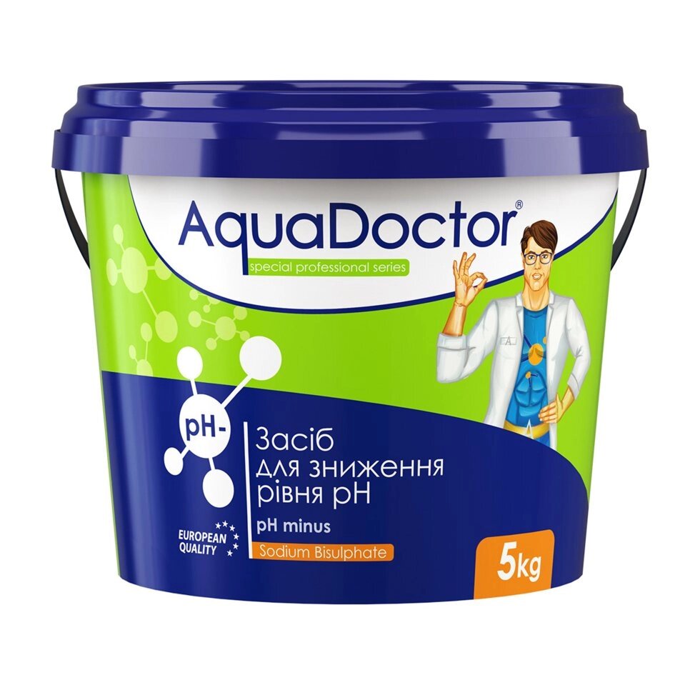Засіб для зниження рівня Aqua. Doctor pH Minus 5 кг (Турція) pH Minus, 5кг - акції
