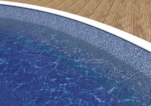 Комплект басейну Azuro 402 DL, колір Wood, 4.6 х 1.2м (кар. 402 DL плівка Pebles, к-т пісоч. ф-ра, к-т скім, без сходів)