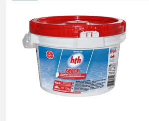 Хлор шок hth порошок SHOCK powder 75-78% (нестабілізований хлор), 5кг