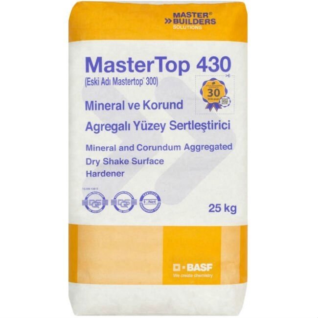 Master. Top 430 Grey / сірий -25кг суха суміш, призначена для зміцнення поверхні бетонних підлог - фото