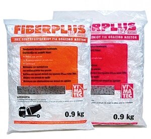 Полипропиленовое волокно (фибра) - объемное армирование бетона 0,9 кг FIBERPLUS 12 мм, 18 мм