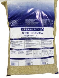 Пісок скляний Astral Pool Active Clear Glass 0.5-1 мм, 25 кг