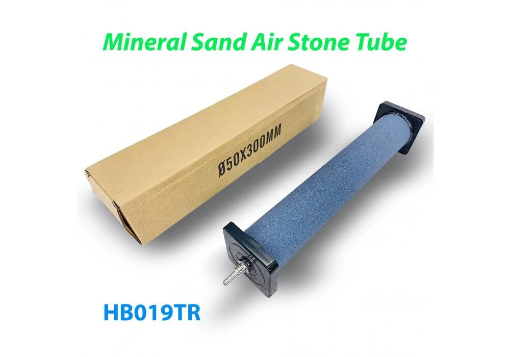 Розпилювач (дифузор) круглий повітряний Mineral Sand Air Stone Tube Ø50 х 300 мм з упорами з пластику від компанії ТМ OCEAN group - фото 1