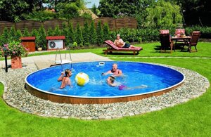 Збірний каркасний Морозостійкий басейн Ibiza 4 х 1.5м, з отворами Плівка Ibiza 4х1.5м колір Mosaic