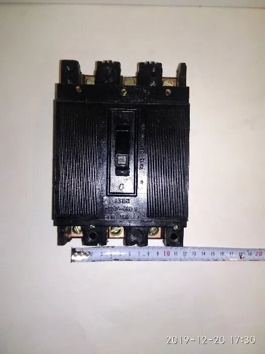 Автоматичний вимикач А3163 від компанії ТОВ "В. Д. В.-Електро" - фото 1