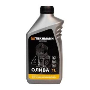 Олива для малих чотирьох- тактних бензинових двигунів ТЕКHMANN 4Т API SL SAE10W-30 каністра 1л ПЕ