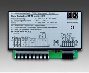 Електронний блок захисту компресора MP10 Bock 08102