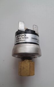 Реле тиску LEFOO LF08A HP (ON-160psi / OFF-260psi, 7 / 16UNF, 240VAC)