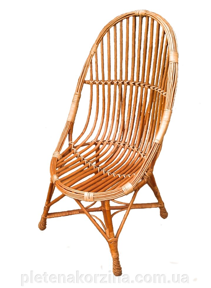 Крісло плетене з лози Арт.682 від компанії Плетена корзина - фото 1