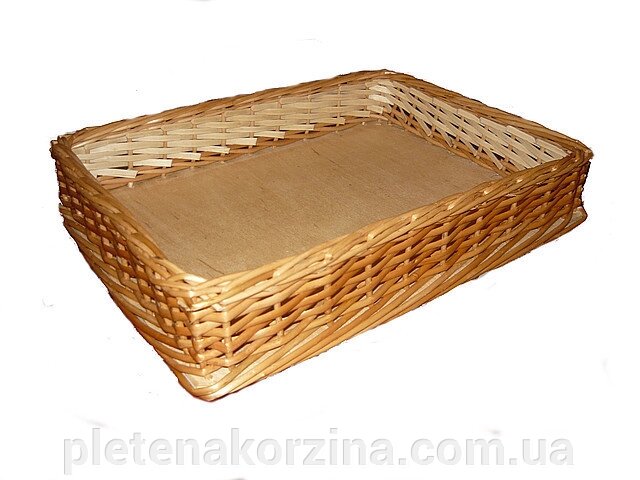 Лоток h10-50*35 / 500х350х100 від компанії Плетена корзина - фото 1