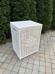 Кошик для білизни з лози з висотою білий 62cm Арт. 544.1 білий