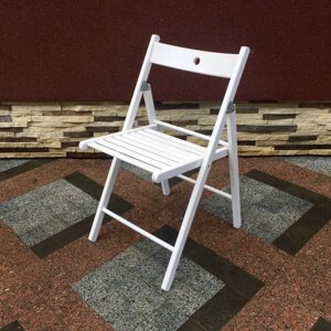 Складной белый стул из дерева Арт.771б