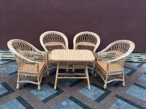 Плетеная мебель из лозы, набор мебели Арт.1225 в Закарпатской области от компании Плетена корзина