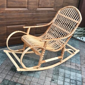 Кресло-качалка плетеное из лозы "Нина" Арт.12642