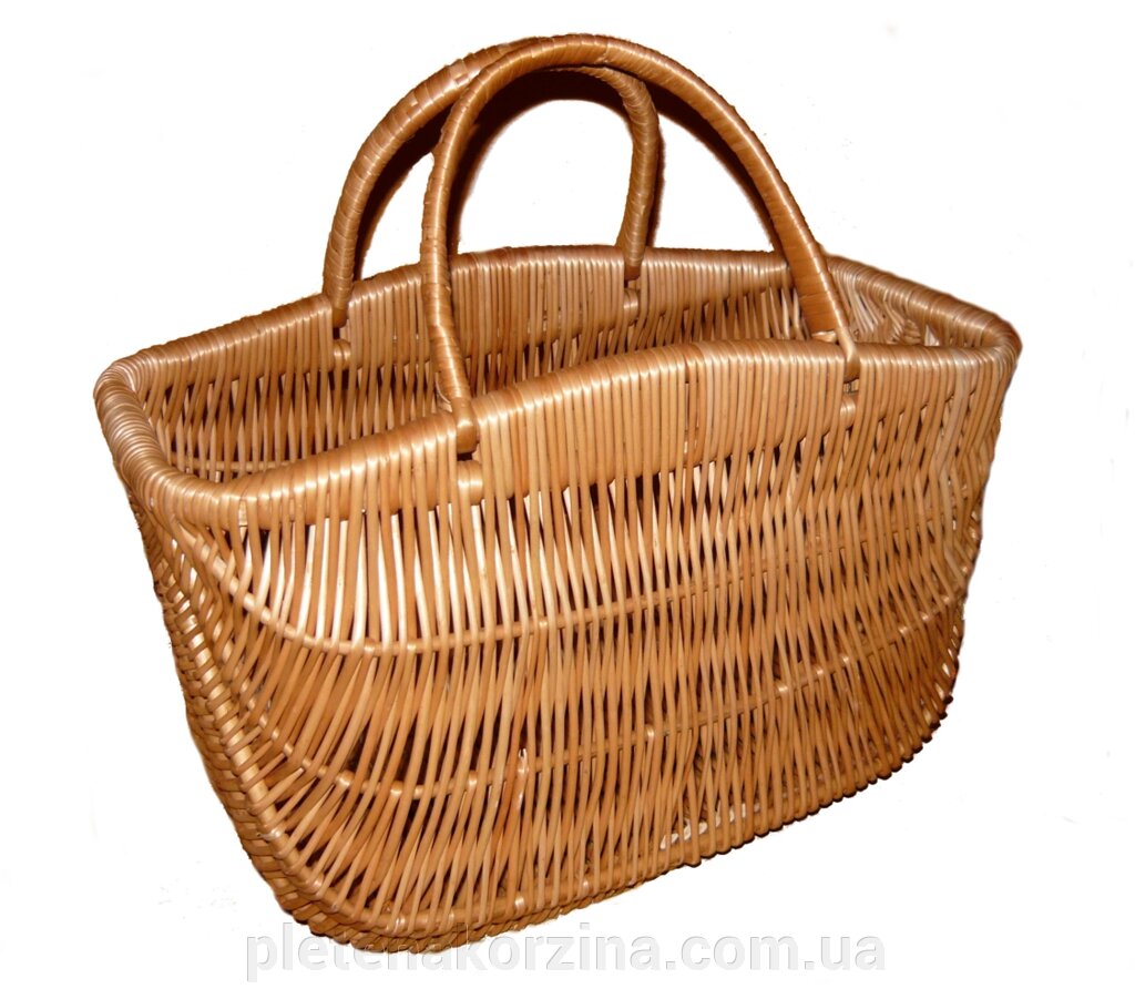 Плетеная сумка корзина "с горбиком" Арт.067г ##от компании## Плетена корзина - ##фото## 1