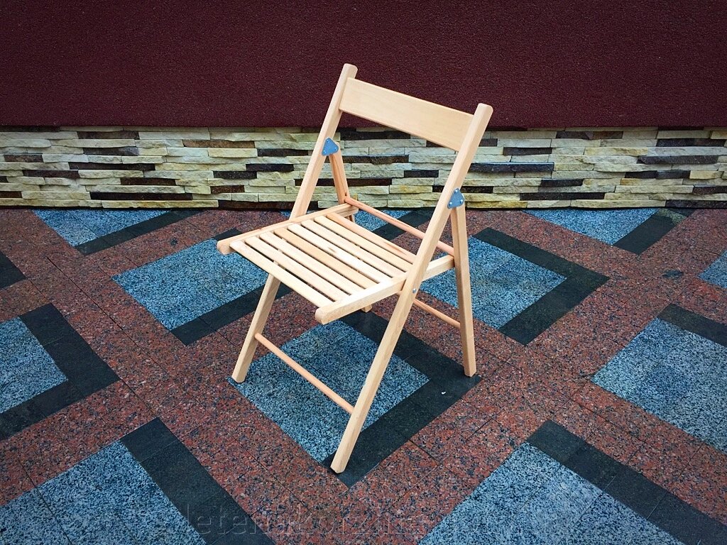 Складаний стілець з дерева Арт.771 від компанії Плетена корзина - фото 1