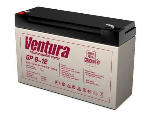 Акумуляторна батарея Ventura GP 6-12 6V 12Ah від компанії Група компаній Агро Бизнес Технологии - фото 1