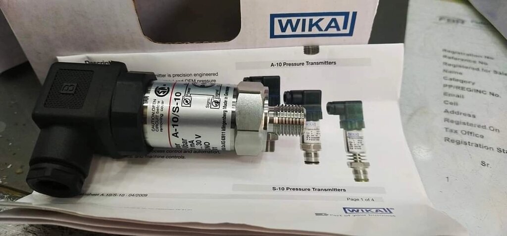 Датчик тиску Wika A-10 від компанії Група компаній Агро Бизнес Технологии - фото 1