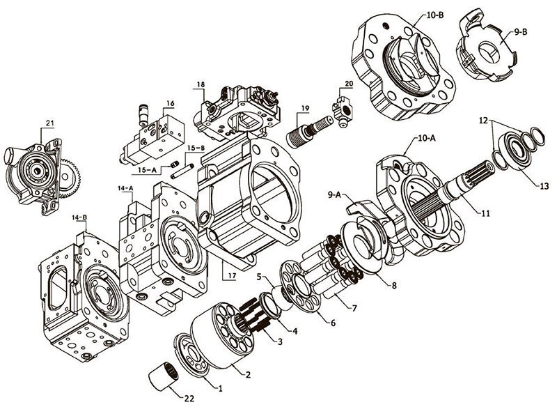 K8V KAWASAKI РЕМОНТ насоса гідравлічного від компанії Гідравлік Лайн - фото 1