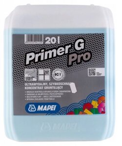 PRIMER G Pro \ Праймер Джі Про швидковисихаюча ґрунтовка-концентрат 20л