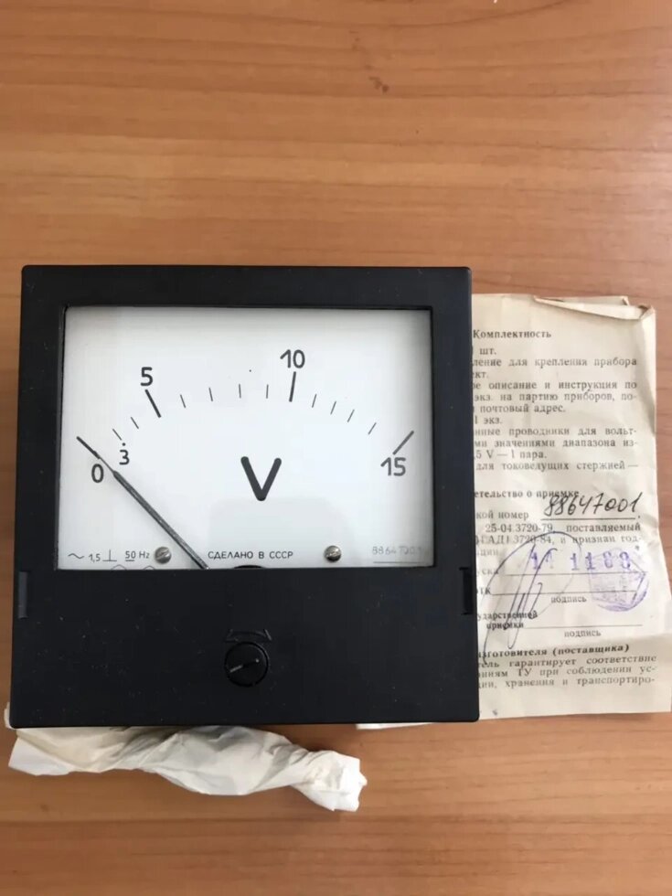 AC Voltmeter E365-1 15V від компанії ТОВ АЛЬТАВІРА - Прилади КВП, лабораторне, випробувальне обладнання - фото 1