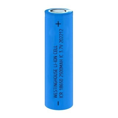 Акумулятор літій-іонний (3,7V, 2500mAh) Westinghouse ICR 18650-2500mAh, 1С від компанії ТОВ АЛЬТАВІРА - Прилади КВП, лабораторне, випробувальне обладнання - фото 1