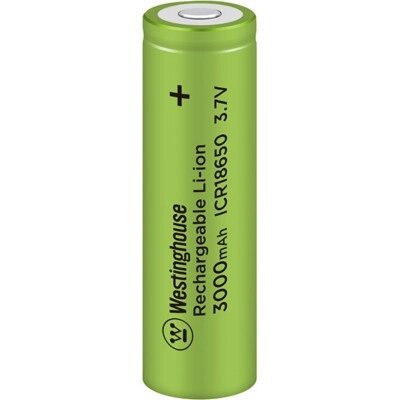 Акумулятор літій-іонний (3,7V, 3000mAh) Westinghouse ICR18650-3000 від компанії ТОВ АЛЬТАВІРА - Прилади КВП, лабораторне, випробувальне обладнання - фото 1