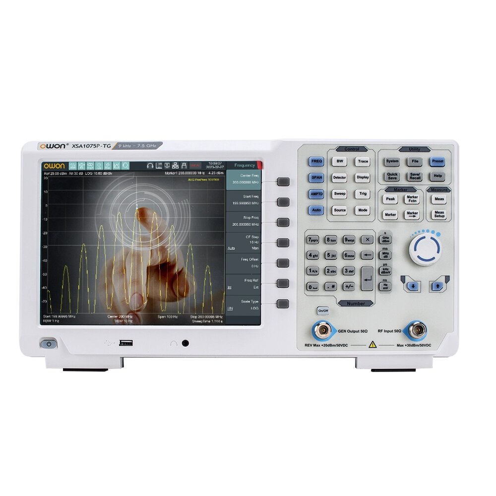 Аналізатор спектра (9 кГц – 1,5 ГГц) OWON XSA1015P-TG від компанії ТОВ АЛЬТАВІРА - Прилади КВП, лабораторне, випробувальне обладнання - фото 1