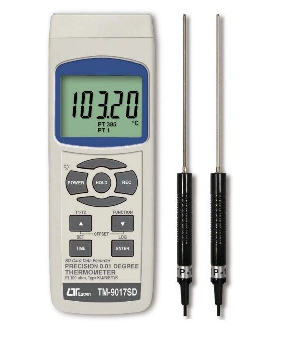 Цифровий термометр LUTRON TM-9017SD від компанії ТОВ АЛЬТАВІРА - Прилади КВП, лабораторне, випробувальне обладнання - фото 1