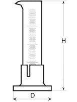 Цилиндр с носиком 10мл від компанії ТОВ АЛЬТАВІРА - Прилади КВП, лабораторне, випробувальне обладнання - фото 1