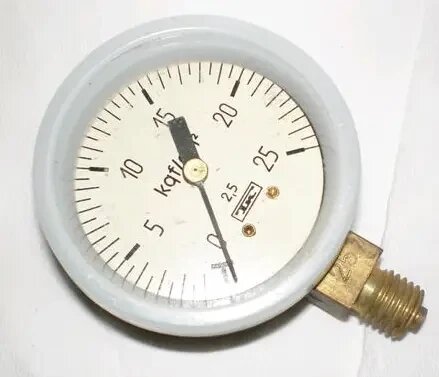 Манометр для вимірювання тиску МТП-1М (О2) 250атм (кисень) від компанії ТОВ АЛЬТАВІРА - Прилади КВП, лабораторне, випробувальне обладнання - фото 1