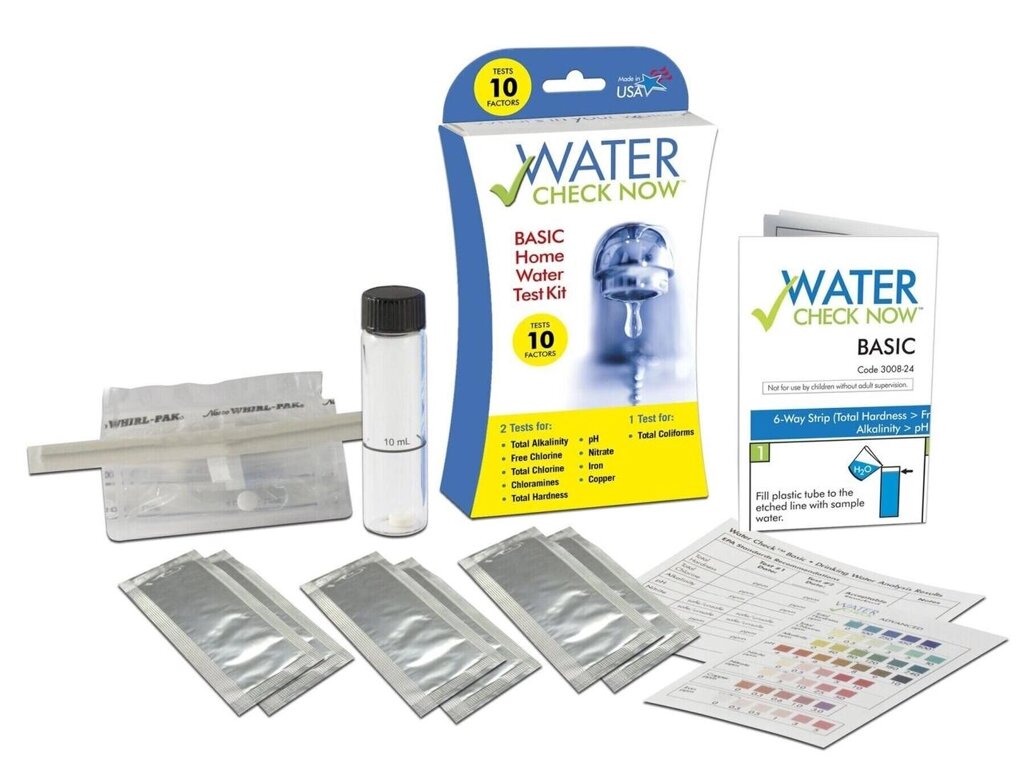 Набір тестів для питної води на 10 параметрів LaMotte Water Check Now Basic від компанії ТОВ АЛЬТАВІРА - Прилади КВП, лабораторне, випробувальне обладнання - фото 1