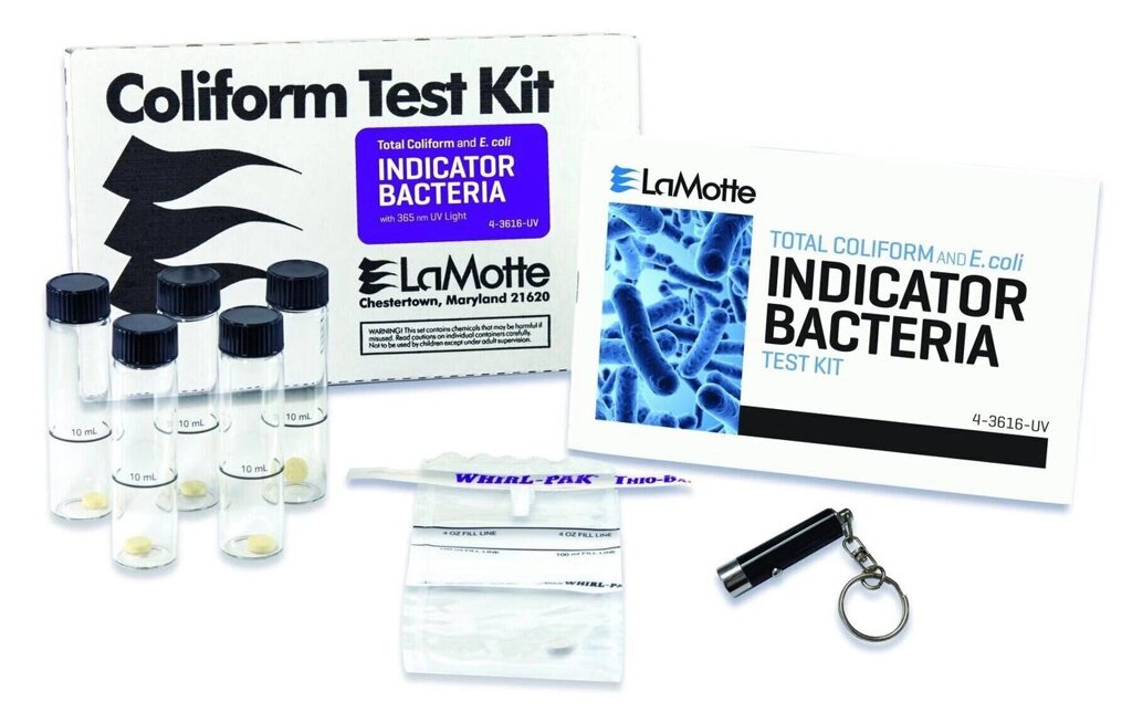 Набір тестів на наявність коліформних бактерій і кишкової палички у води LaMotte Total Coliform/E. coli від компанії ТОВ АЛЬТАВІРА - Прилади КВП, лабораторне, випробувальне обладнання - фото 1