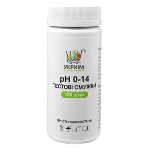 Індикаторні смужки на pH 0-14 (100 шт.) UKRHIM TS-PH14-100