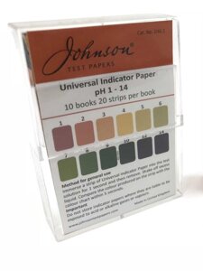 Індикаторні смужки універсальні на pH 1-14 JTP Універсальний Indicator Paper (200 шт.)